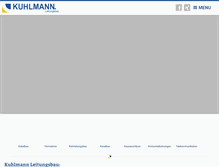 Tablet Screenshot of kuhlmann-leitungsbau.de